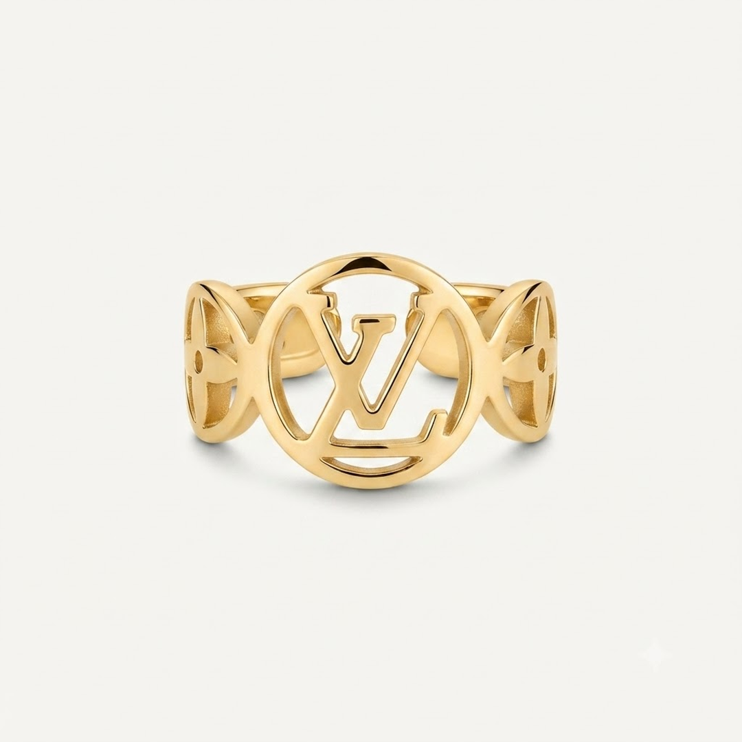 Louis Vuitton (LV) Logo Cut-out Ring - Image 2